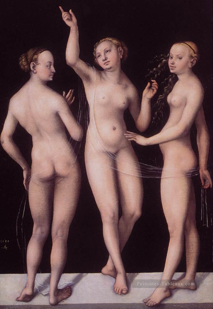 Les Trois Grâces Lucas Cranach l’Ancien Peintures à l'huile